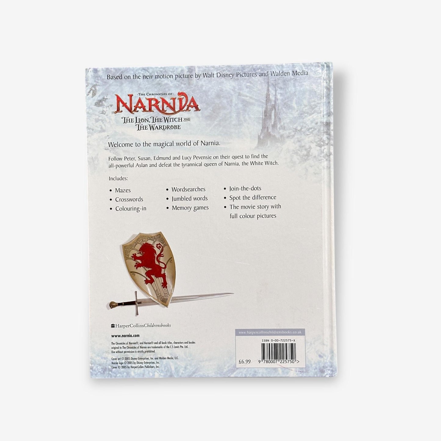 The Chronicles Of Narnia - The Lion, The Witch And The Wardrobe - Hardback Activity Book (Sadie Ches