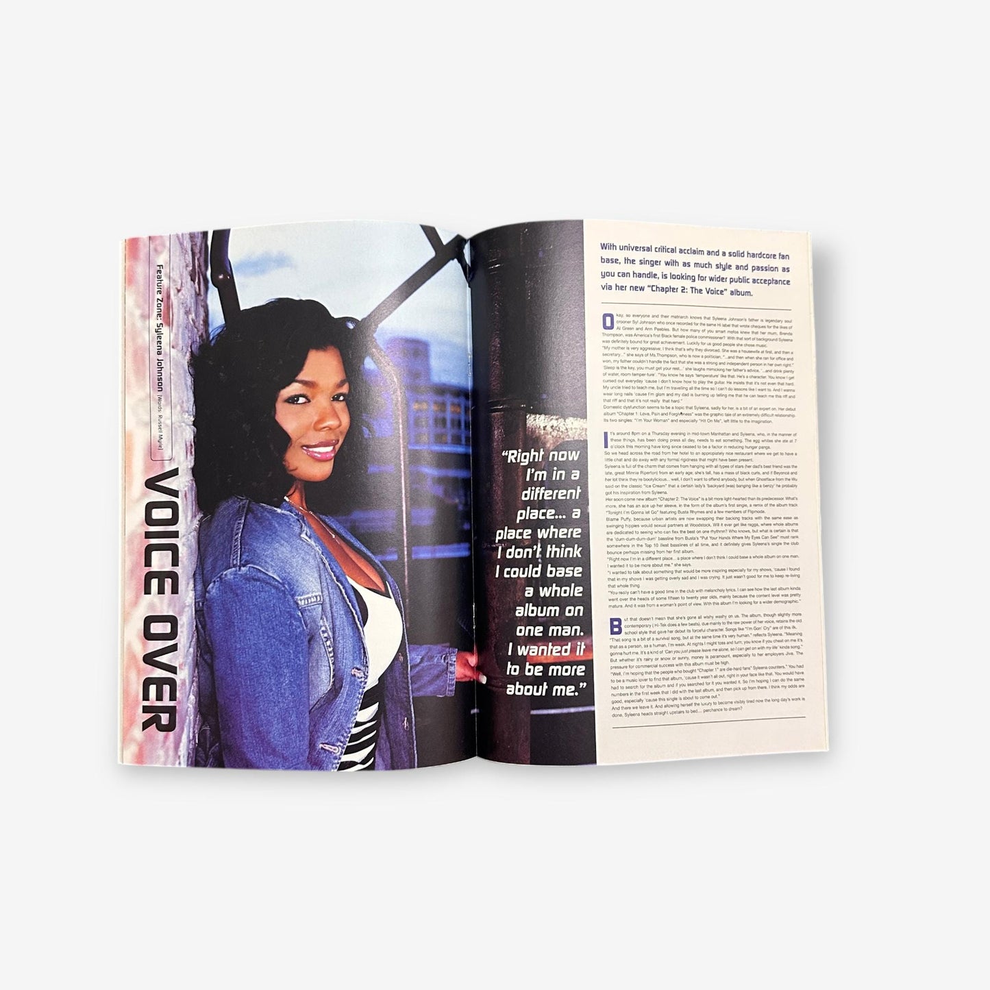 2002 Syleena Johnson - Chapter And Voice: The Sound Of Soul 2002 - Blues & Soul Magazine Issue 877