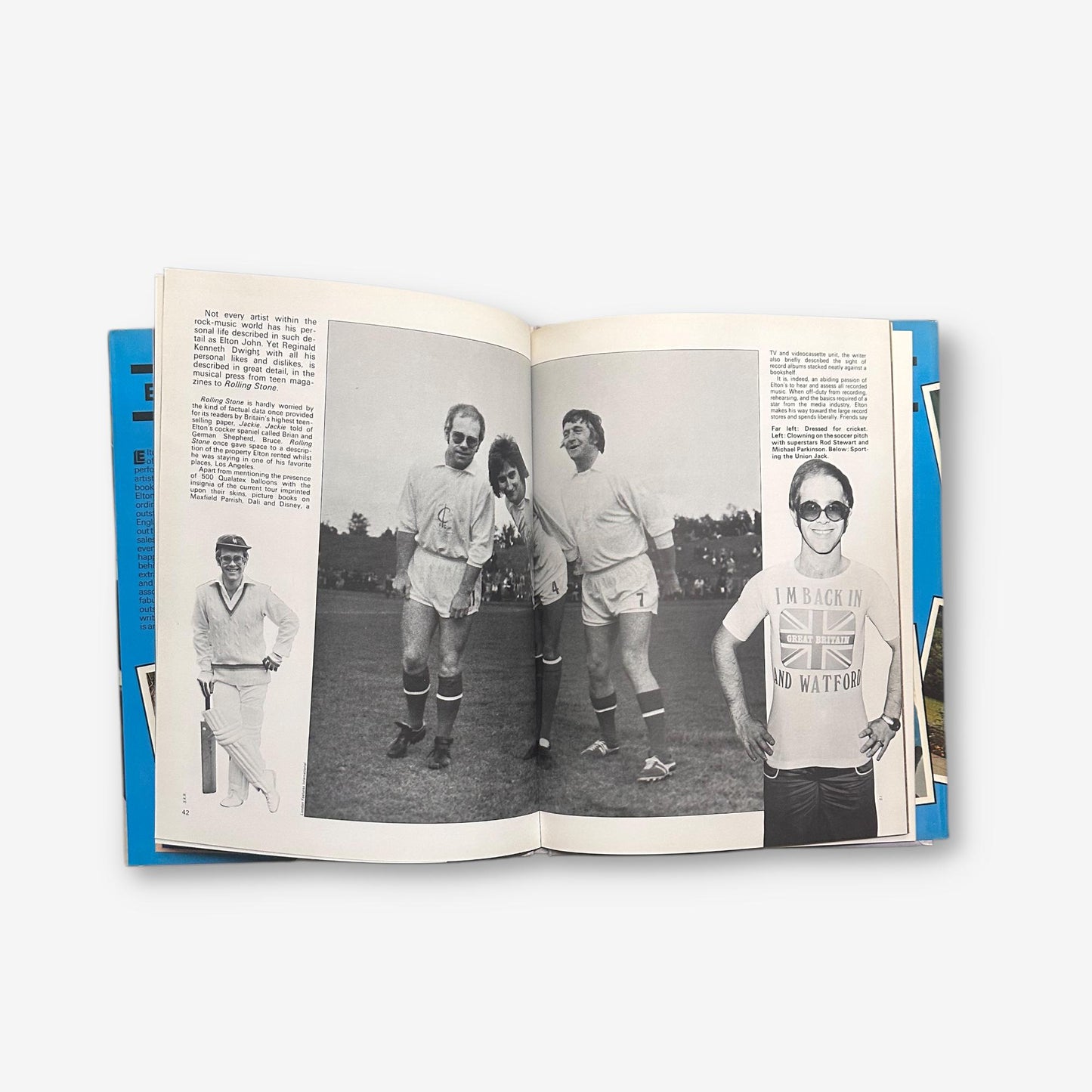 Elton John - 1976 Hardback Photo Illustration Book (Dick Tatham)