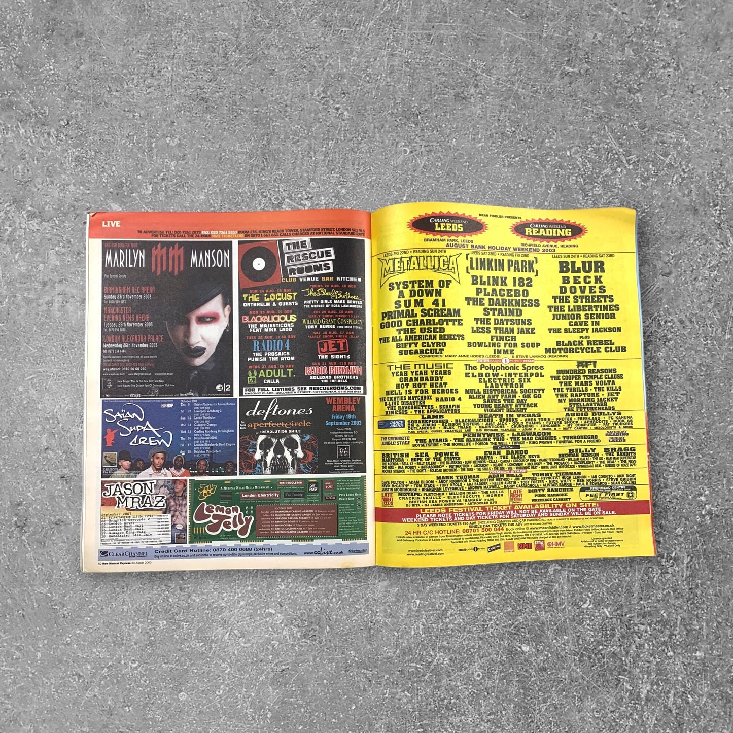 2003 Reading & Leeds Preview Issue - Jet - NME Magazine