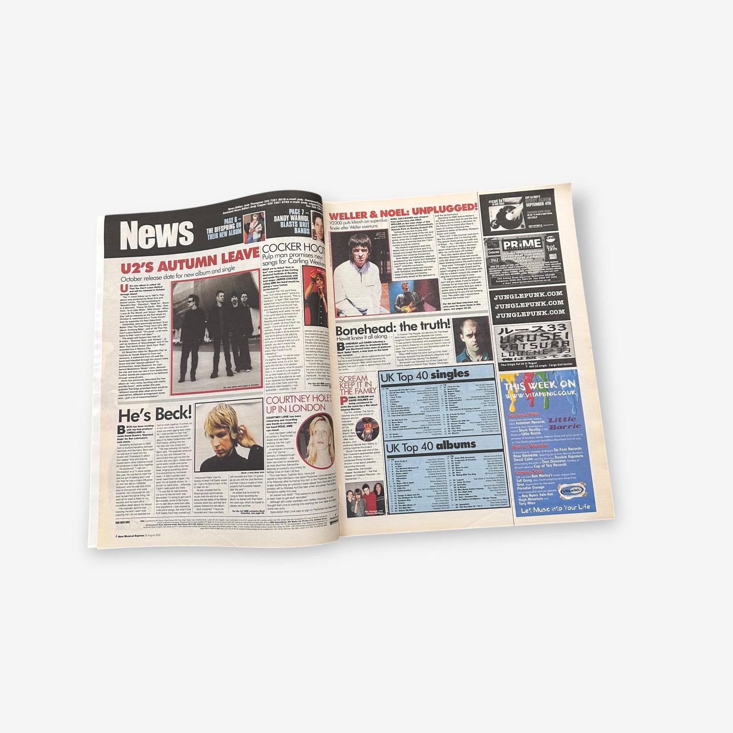 2000 Oasis - The Weekend Stars Here... - NME Magazine