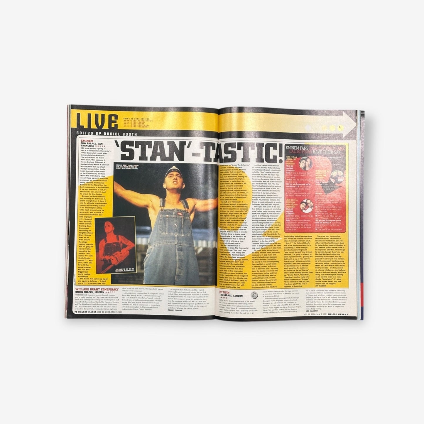 2001 Limp Bizkit - Christmas Cracker - Melody Maker Magazine