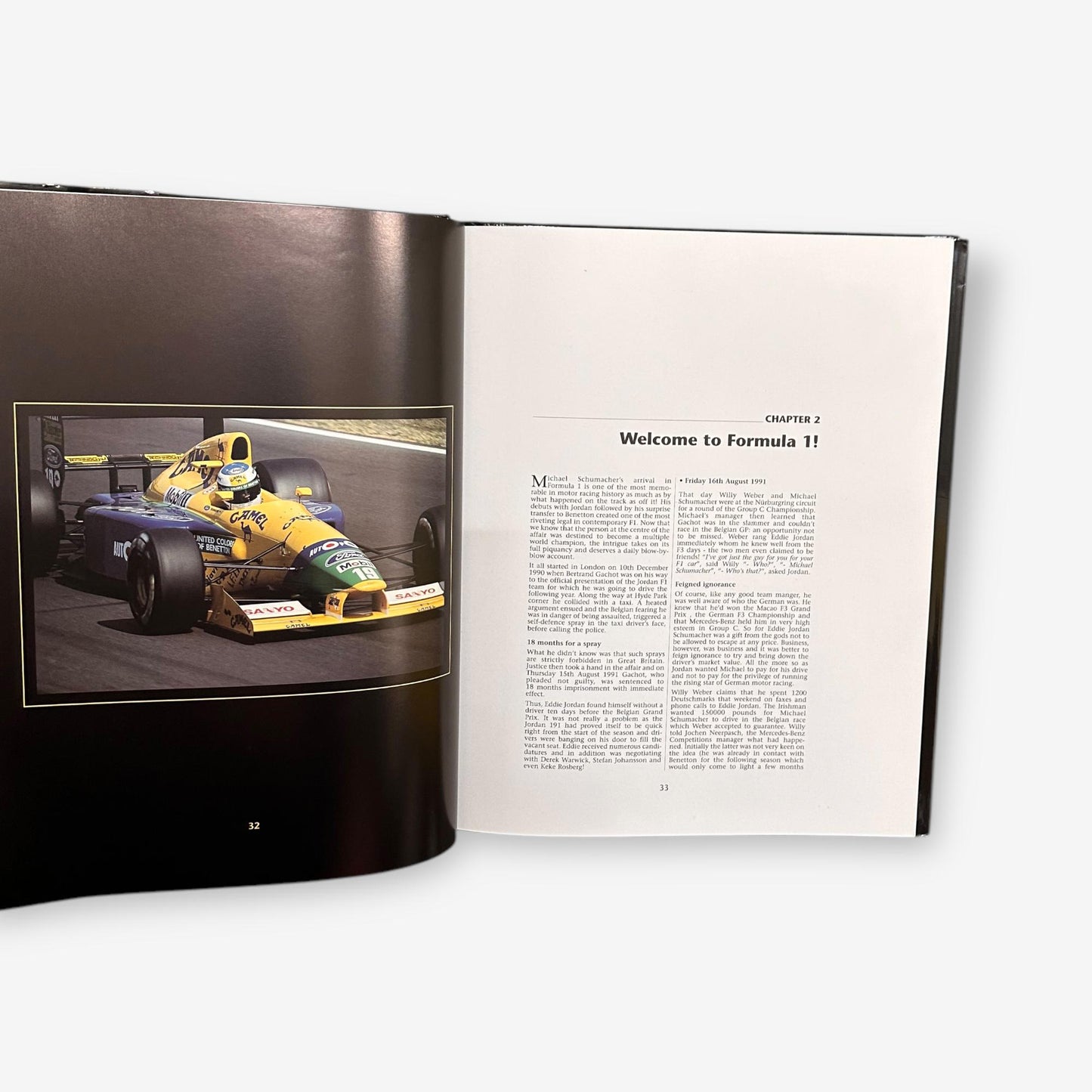 Michael Schumacher - The Rise Of A Genius - 2002 Hardback Book (Lue Domenjoz)
