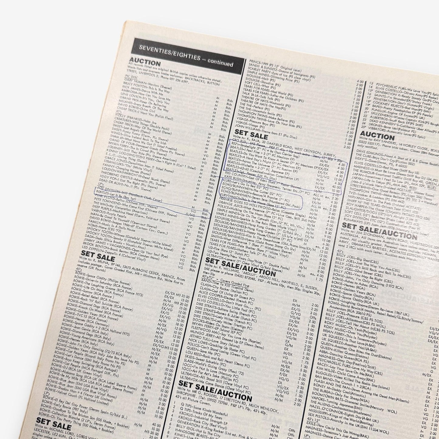 1985 The Who's U.S. Singles - Record Collector Magazine No. 66
