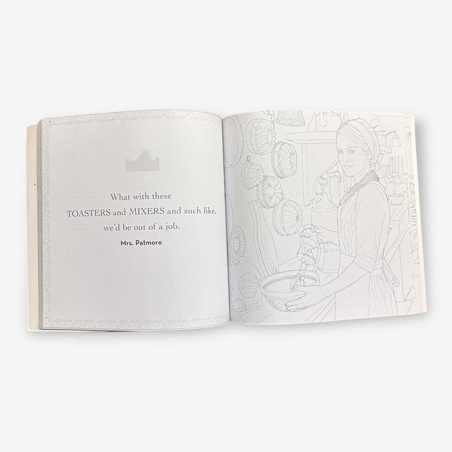 Downtown Abbey - The Official Colouring Book - Paperback Adult Colouring Book (Gwen Burns) 2017