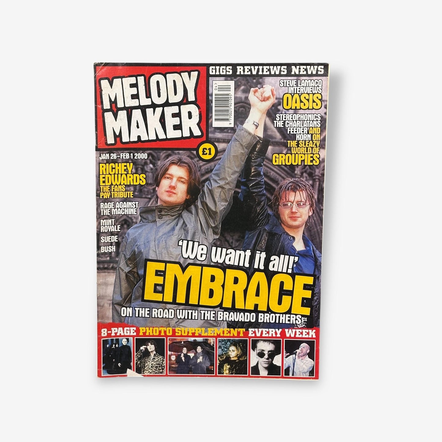 2000 Embrace - We Want It All - Melody Maker Magazine