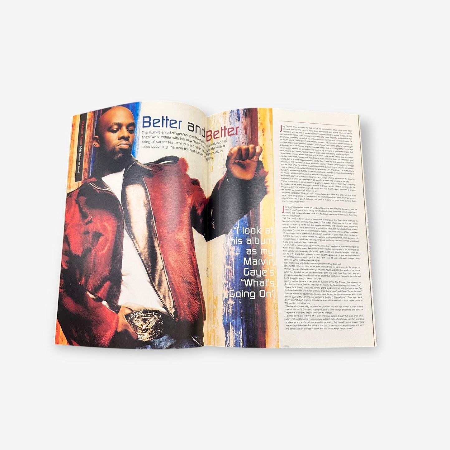 2001 Joe - King Of Nu Millennium Soul - Blues & Soul Magazine Issue 857