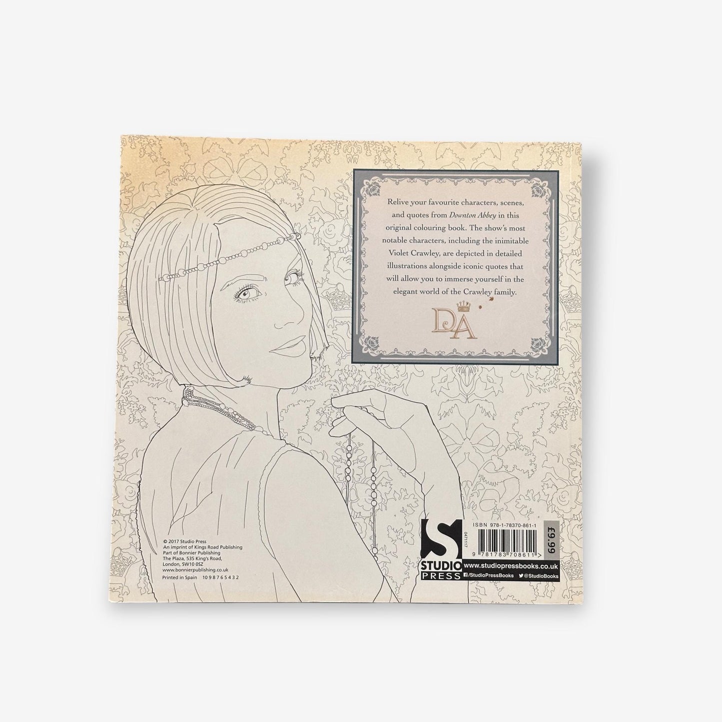 Downtown Abbey - The Official Colouring Book - Paperback Adult Colouring Book (Gwen Burns) 2017
