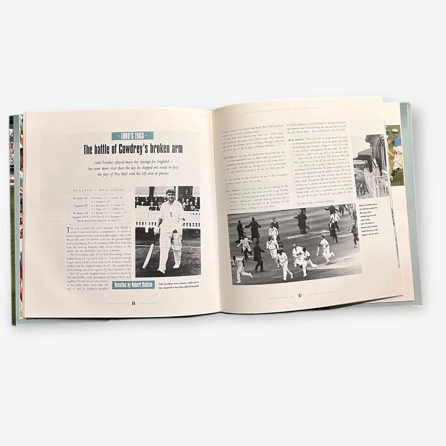 From Arlot To Aggers - 40 Years Of Test Match Special - 1997 Football Hardback Book (Pete Baxter)