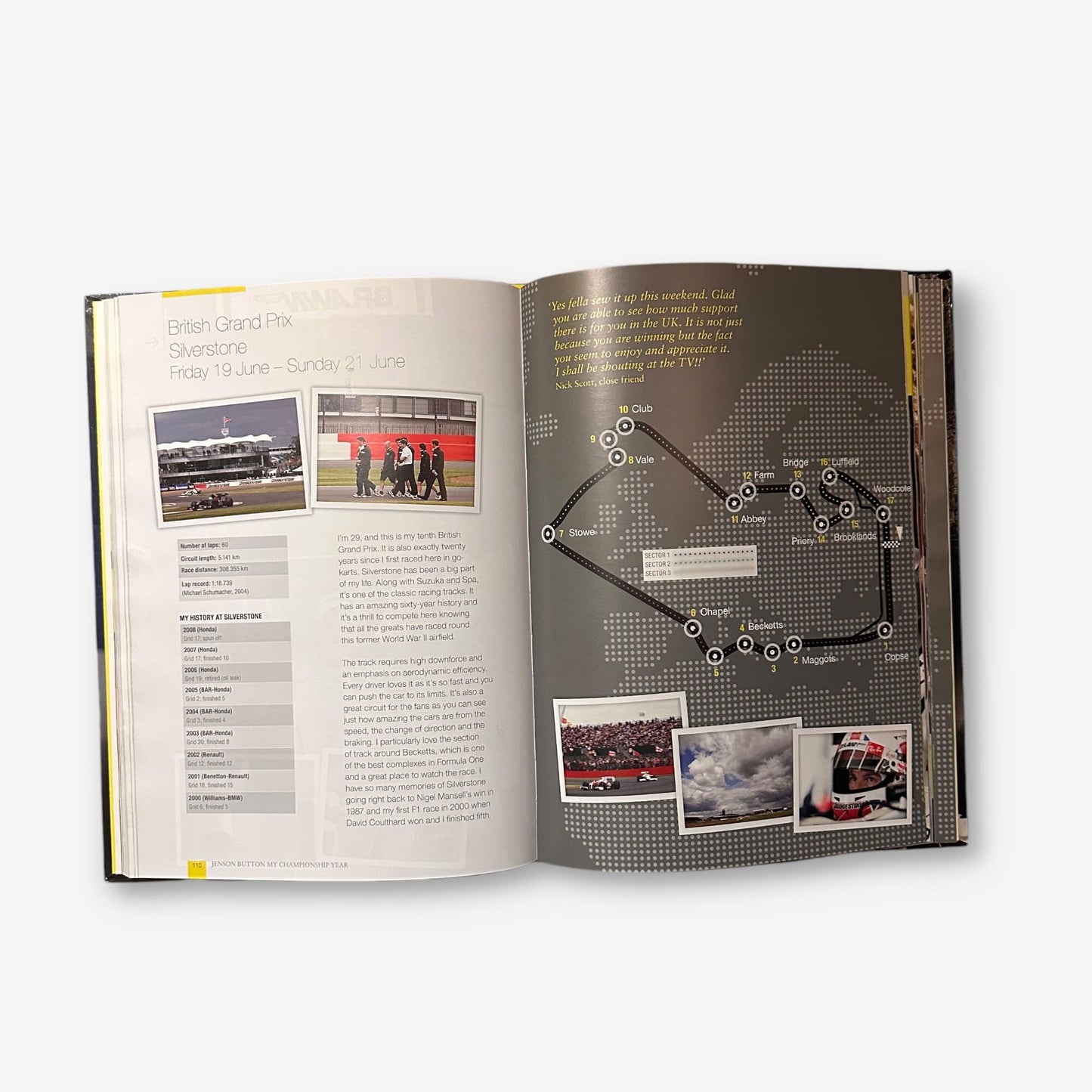 Jenson Button - My Championship Year - 2009 Hardback Book (Ross Brown)