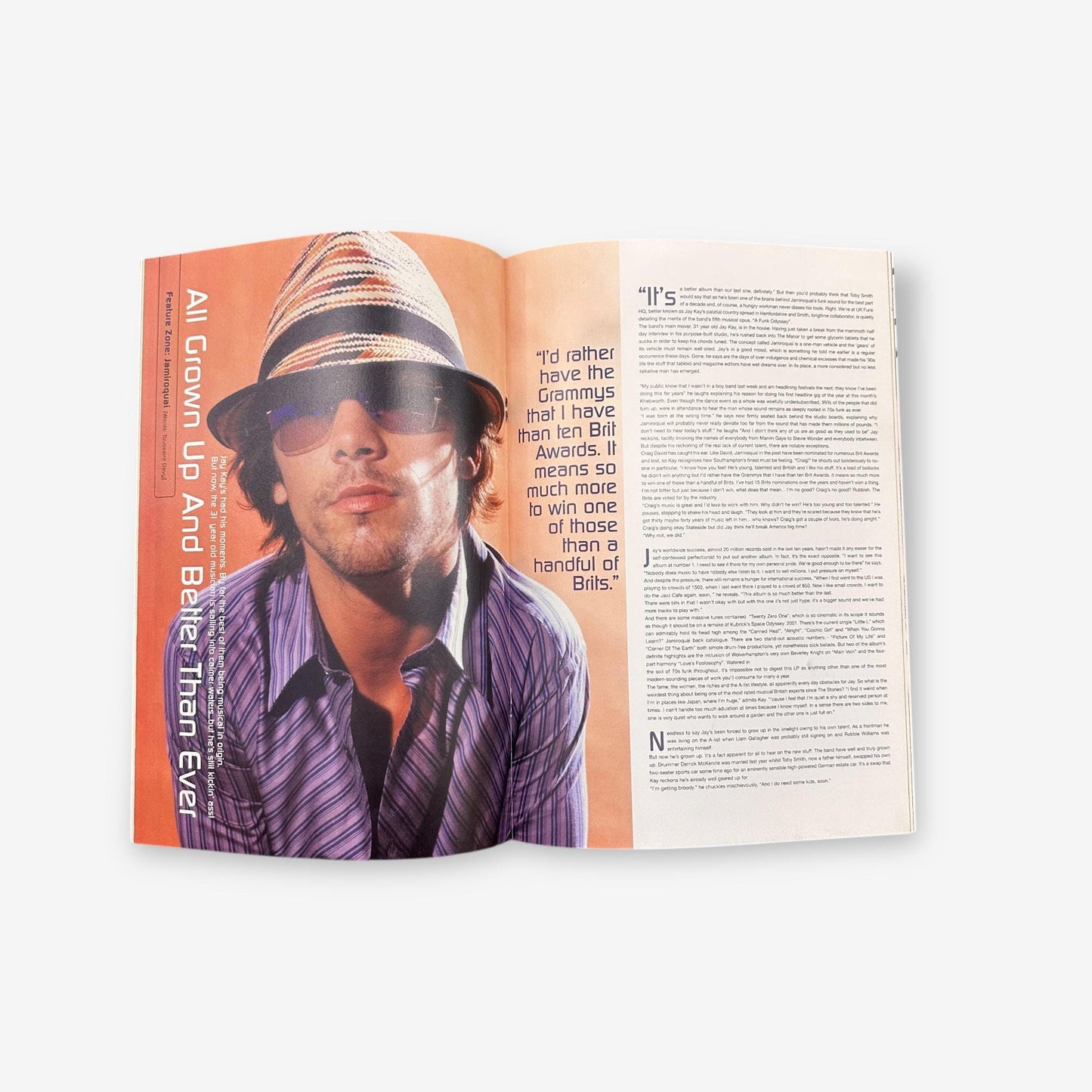 2001 Jamiroquai - Still Smokin' - Blues & Soul Magazine Issue 850