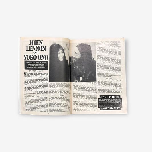 1983 John Lennon And Yoko Ono - Pocket-Sized Record Collector Magazine No. 42