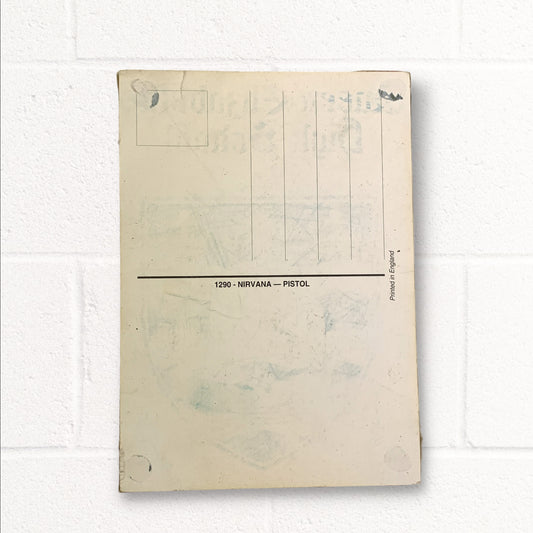 RARE Original 90's Kurt Cobain Pistol Gun Postcard A6