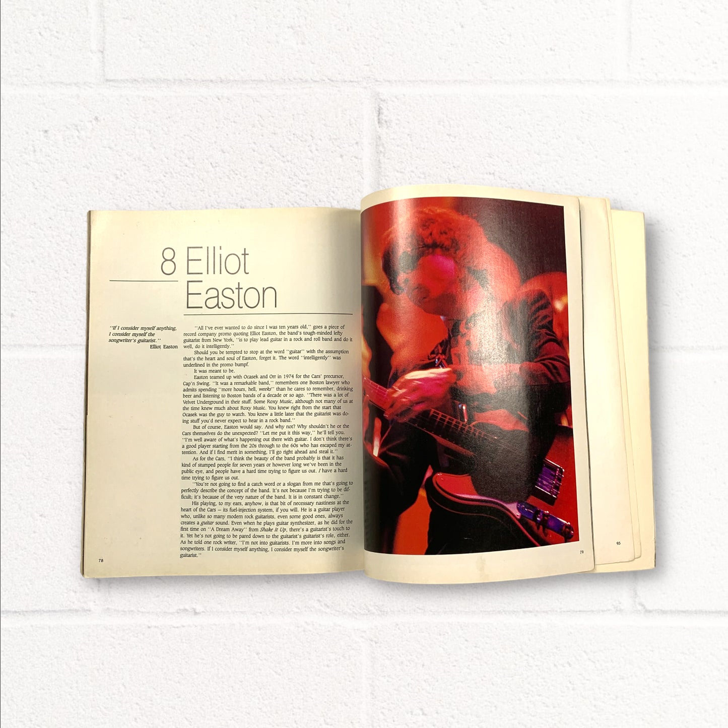 RARE - The Cars - Paperback Book (Philip Kamin) 1986