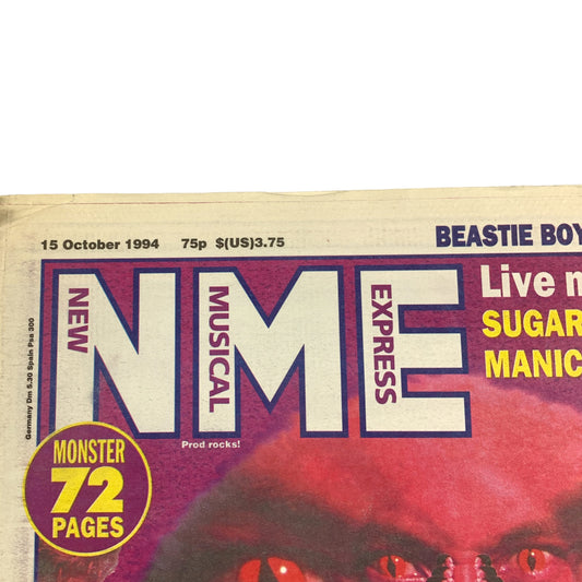 1994 The Prodigy - Jilted Generation Terrorists - NME Magazine