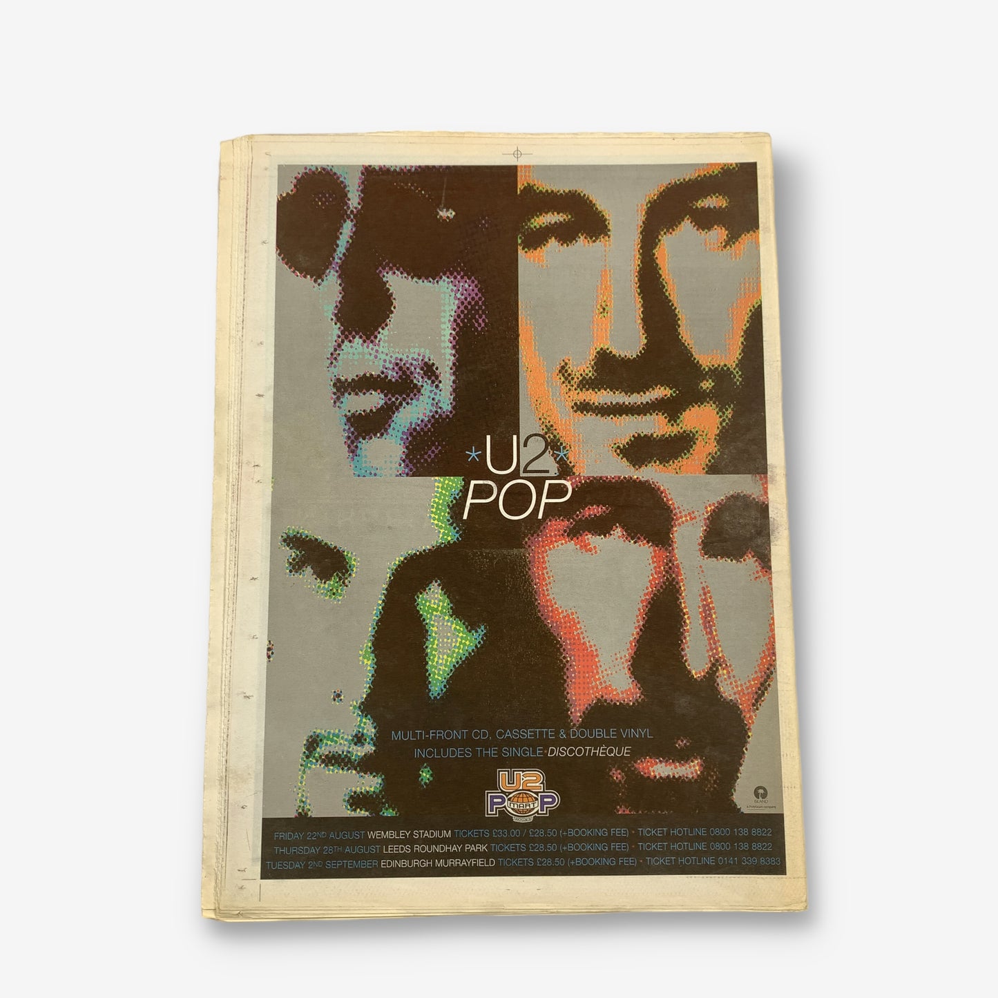 1997 U2 - Off Their Trolleys! - NME Magazine