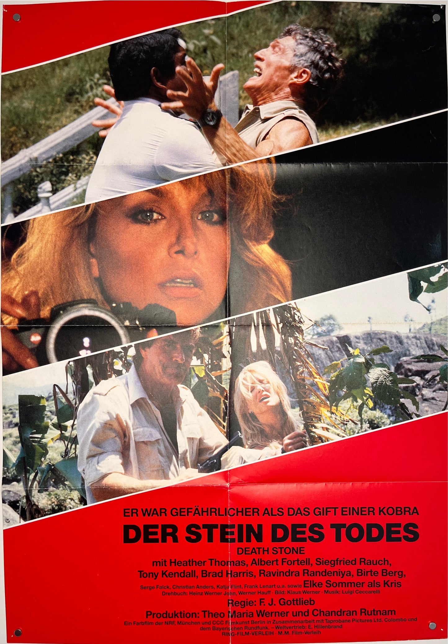 Death Stone - Der Stein Des Todes (1987) Original German A1 Movie Poster