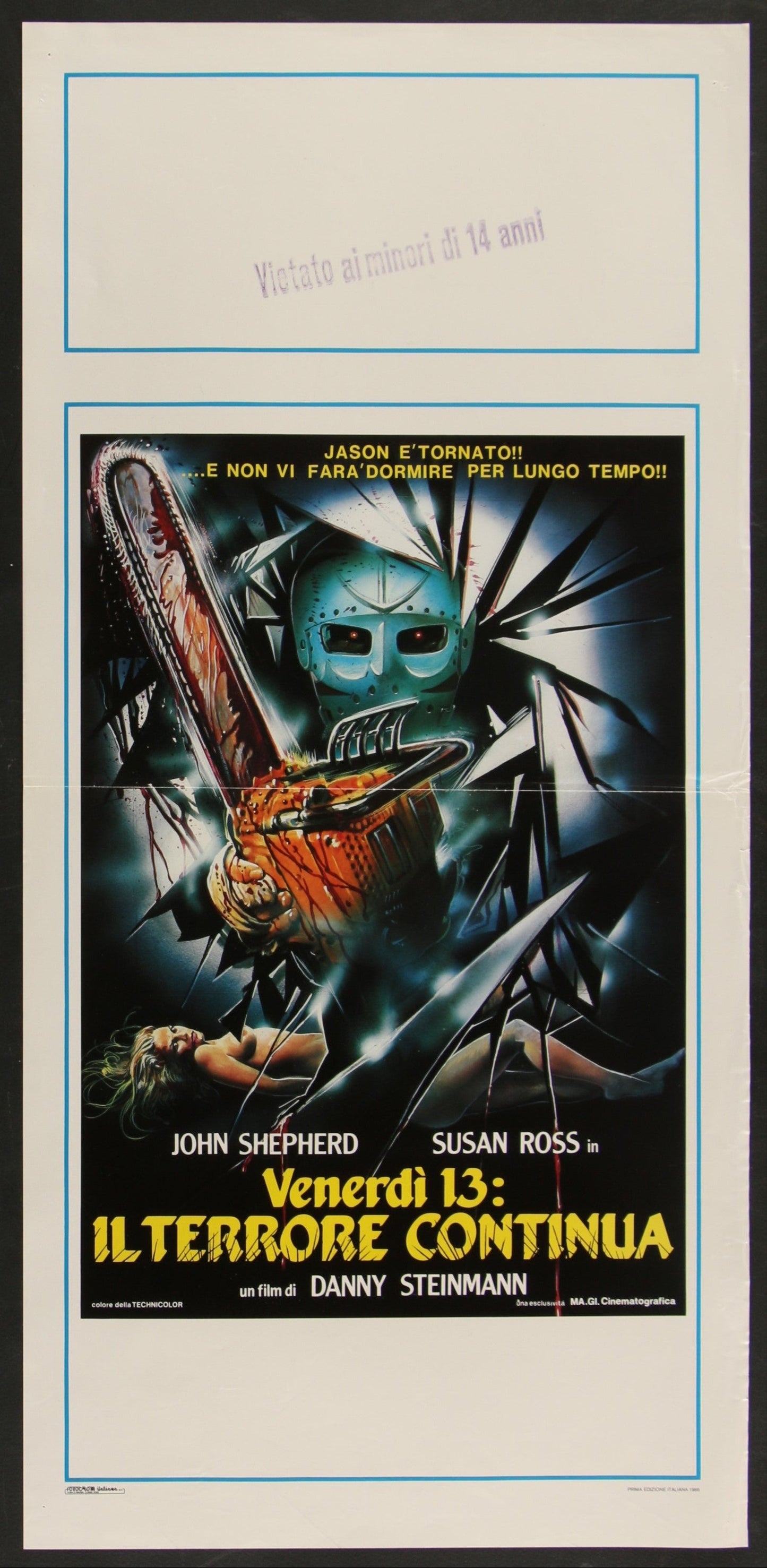 Friday The 13th Part V: A New Beginning (1986) Original Italian Locandina Movie Poster