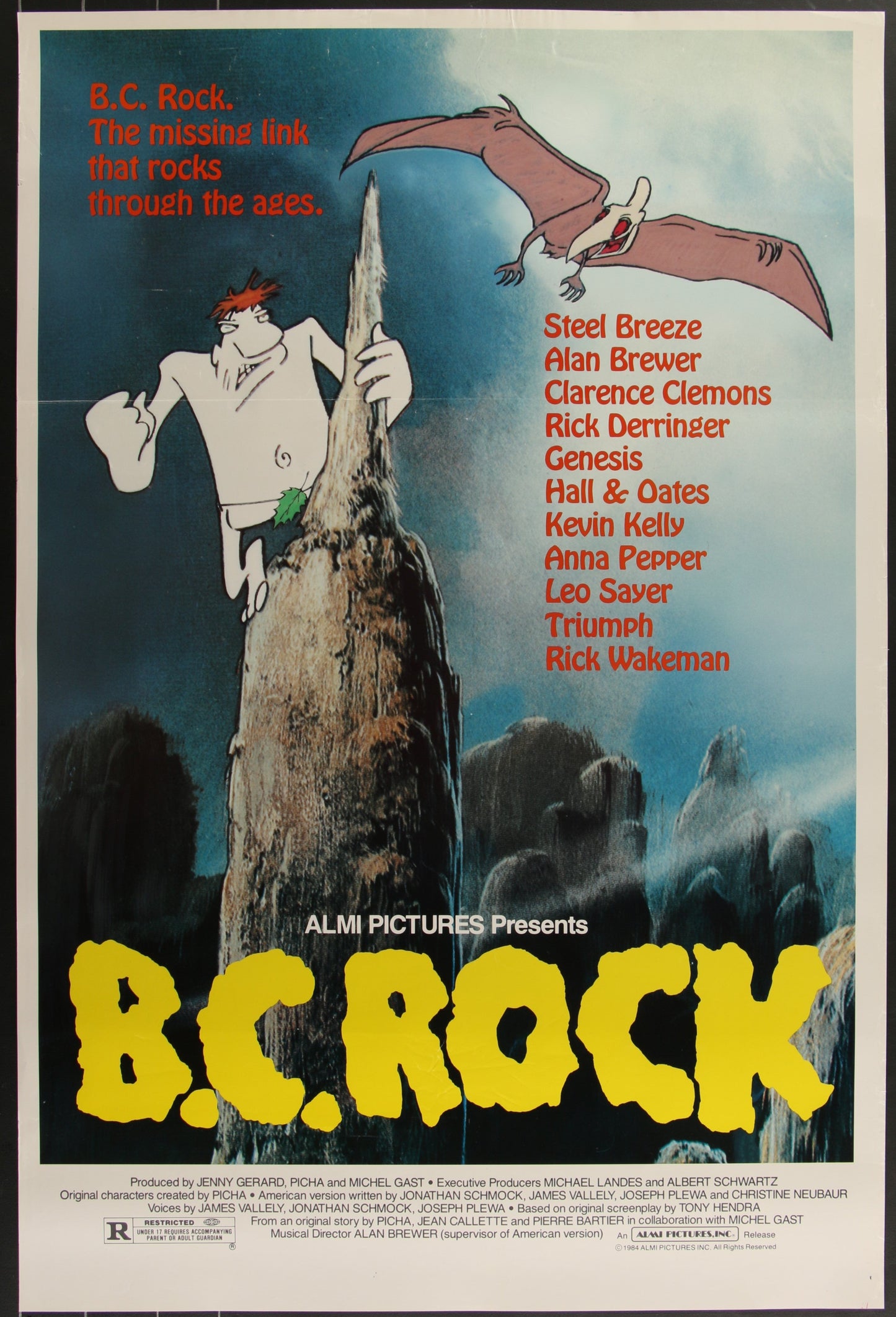 B.C. Rock (1984) Original US One Sheet Movie Poster