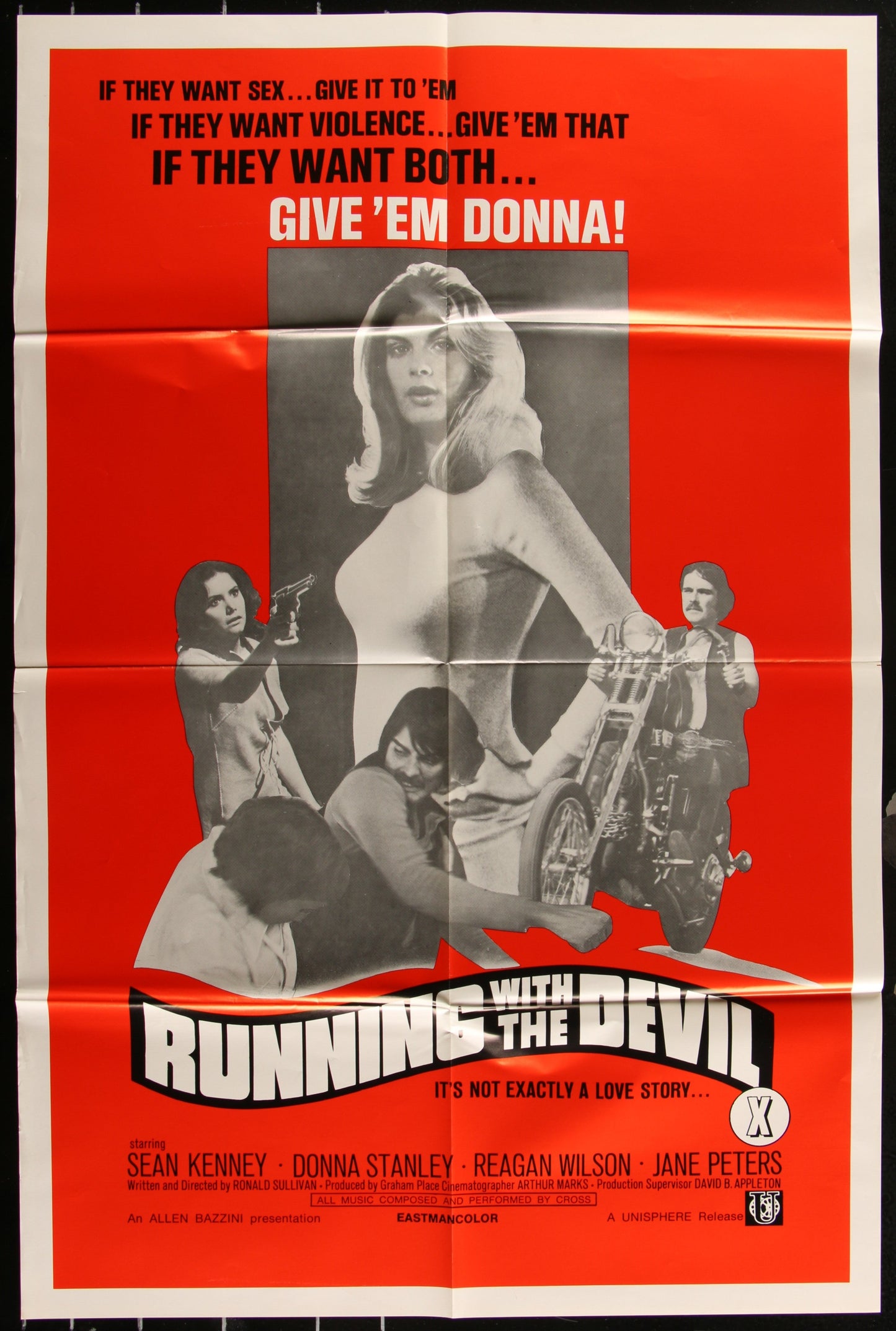 Running With The Devil (1973) Original US One Sheet Movie Poster