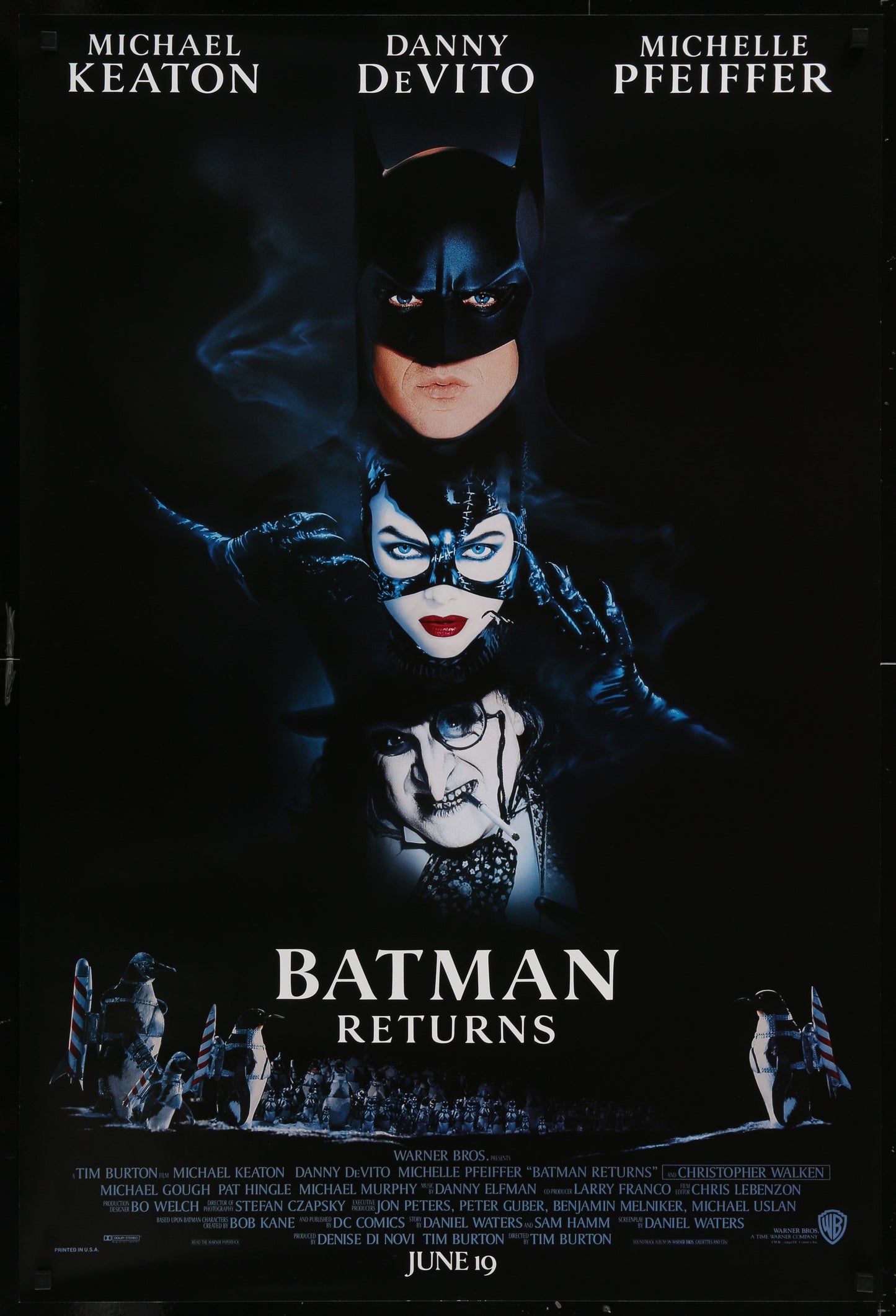 Batman Returns (1992) Original US One Sheet Movie Poster
