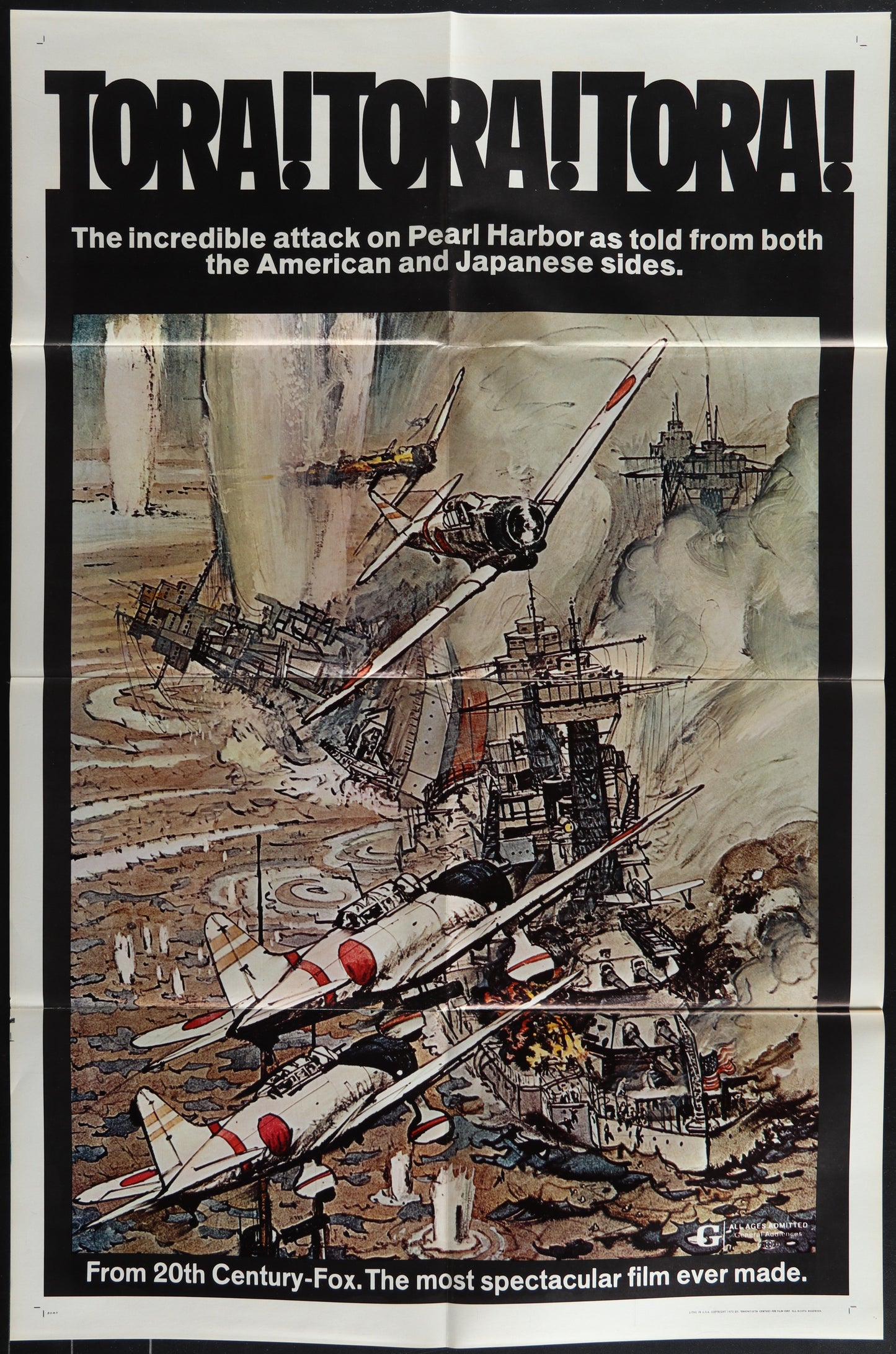 Tora! Tora! Tora! (1970) Original US One Sheet Movie Poster