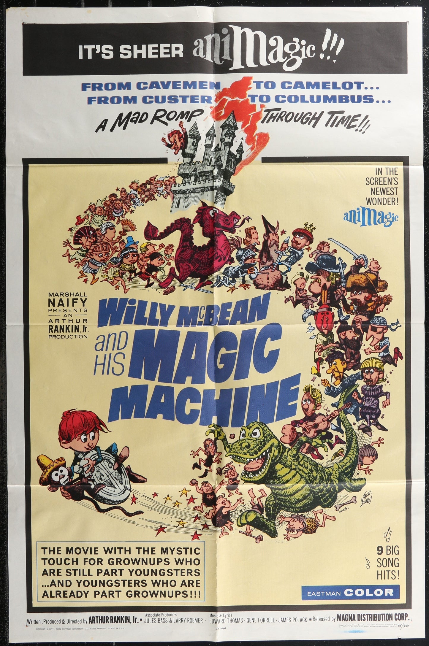 Willy McBean And His Magic Machine (1965) Original US One Sheet Movie Poster