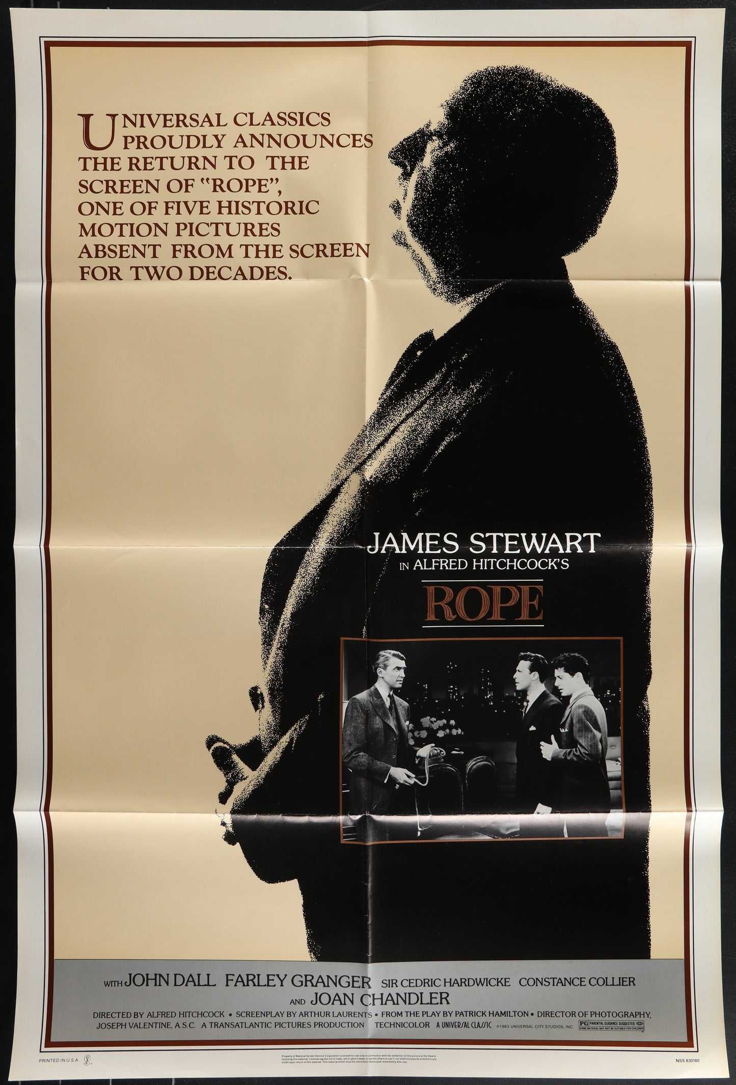 Rope (1983 RR) Original US One Sheet Movie Poster