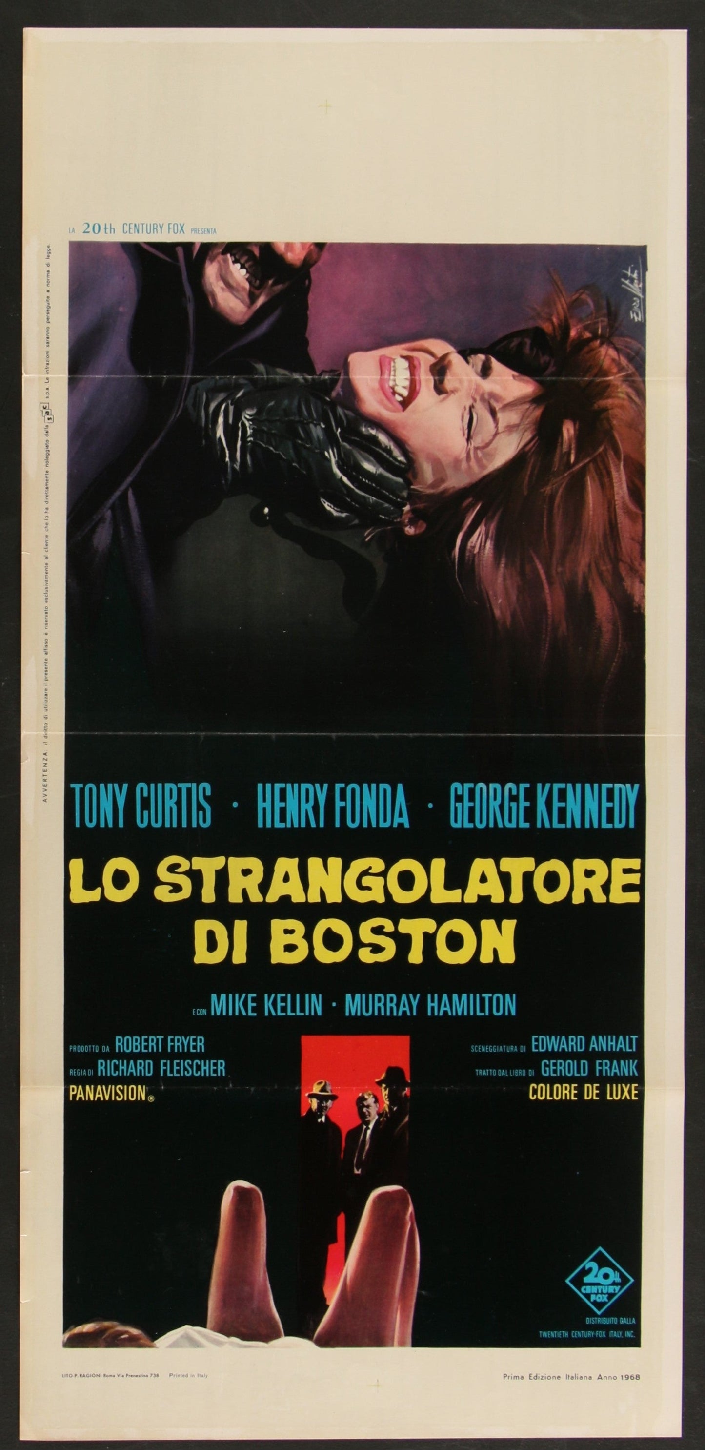 The Boston Strangler (1968) Original Italian Locandina Movie Poster