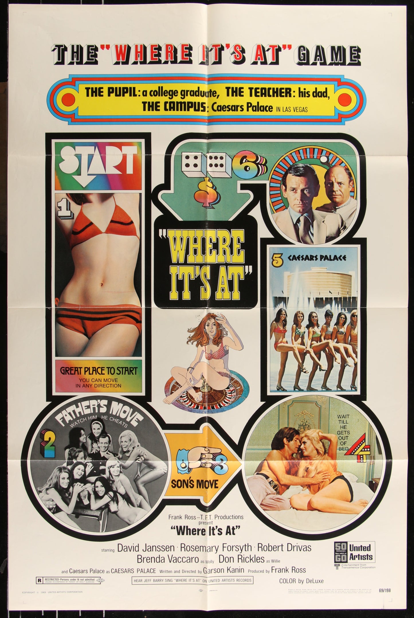 Where It's At (1969) Original US One Sheet Movie Poster