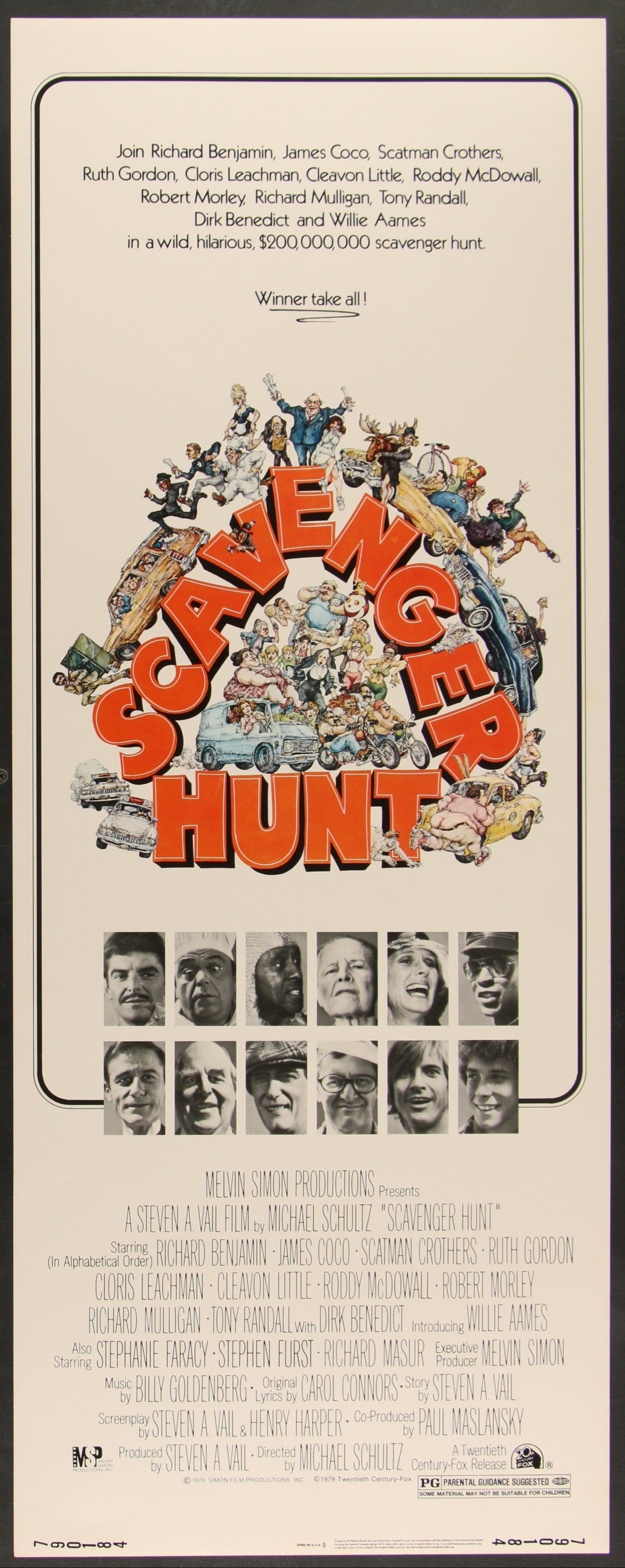Scavenger Hunt (1979) Original US Insert Movie Poster