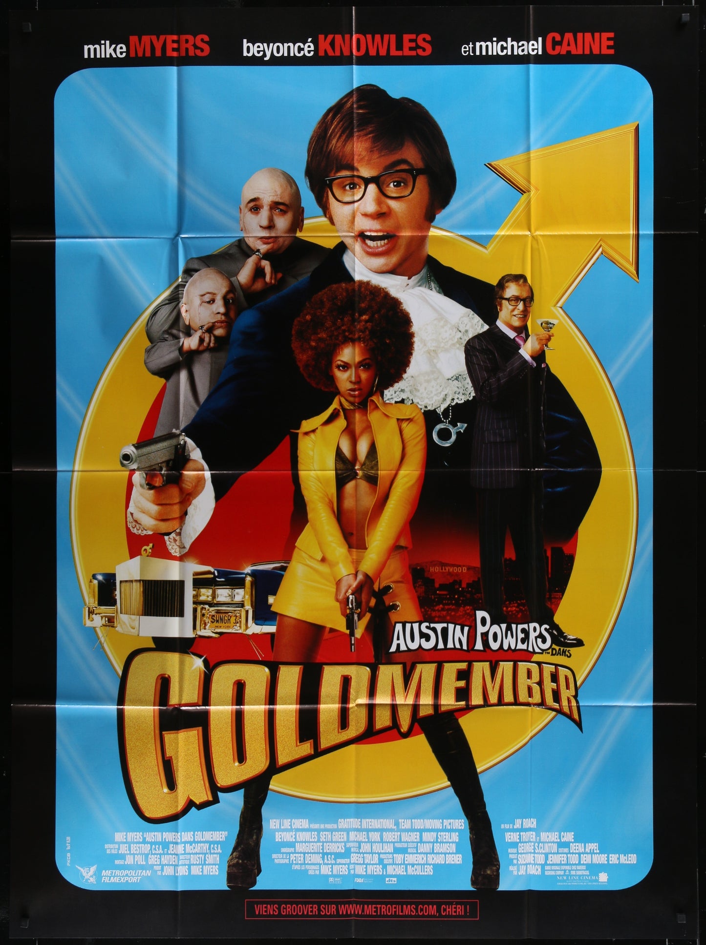 Austin Powers In Goldmember (2002) Original French One Panel Movie Poster