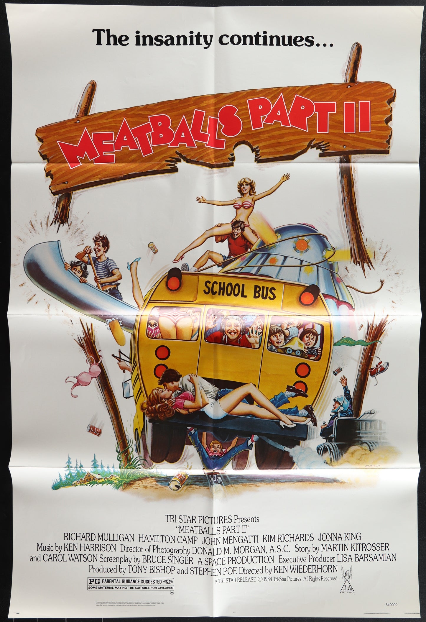 Meatballs Part II (1984) Original US One Sheet Movie Poster