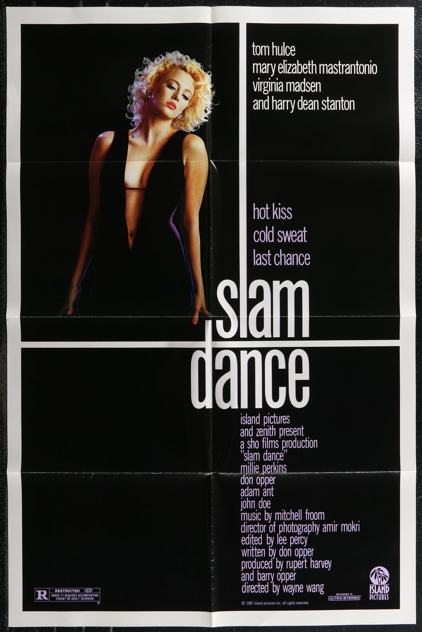 Slamdance (1987) Original US One Sheet Movie Poster