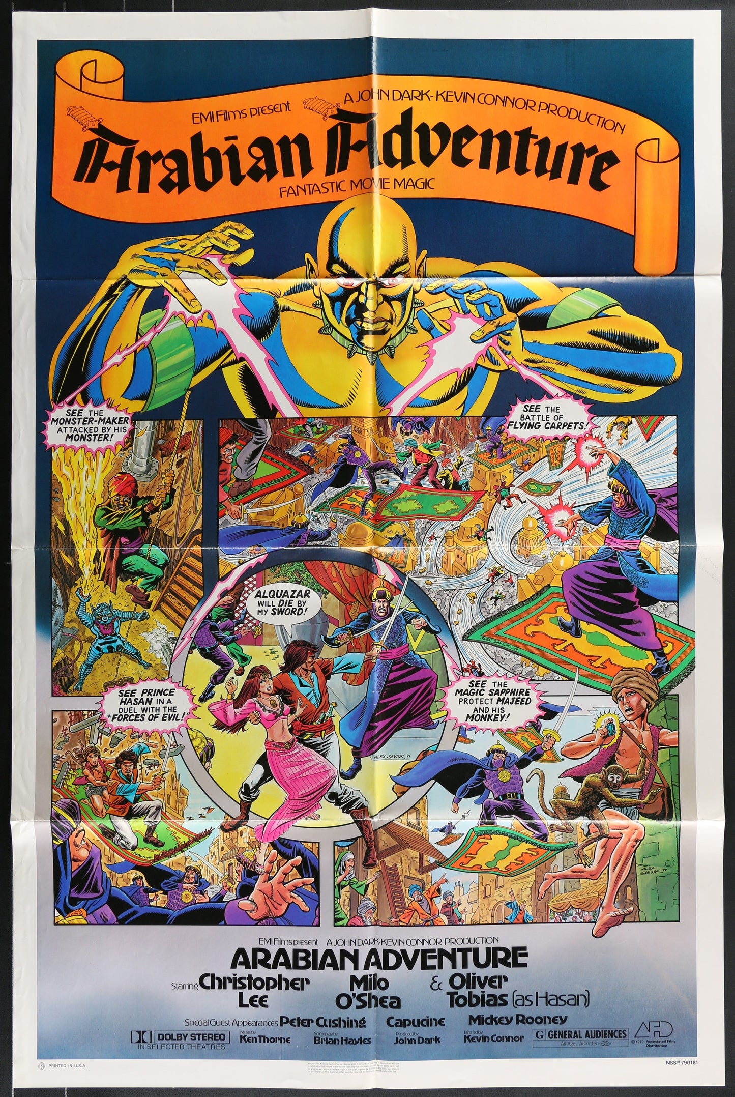 Arabian Adventure (1979) Original US One Sheet Movie Poster