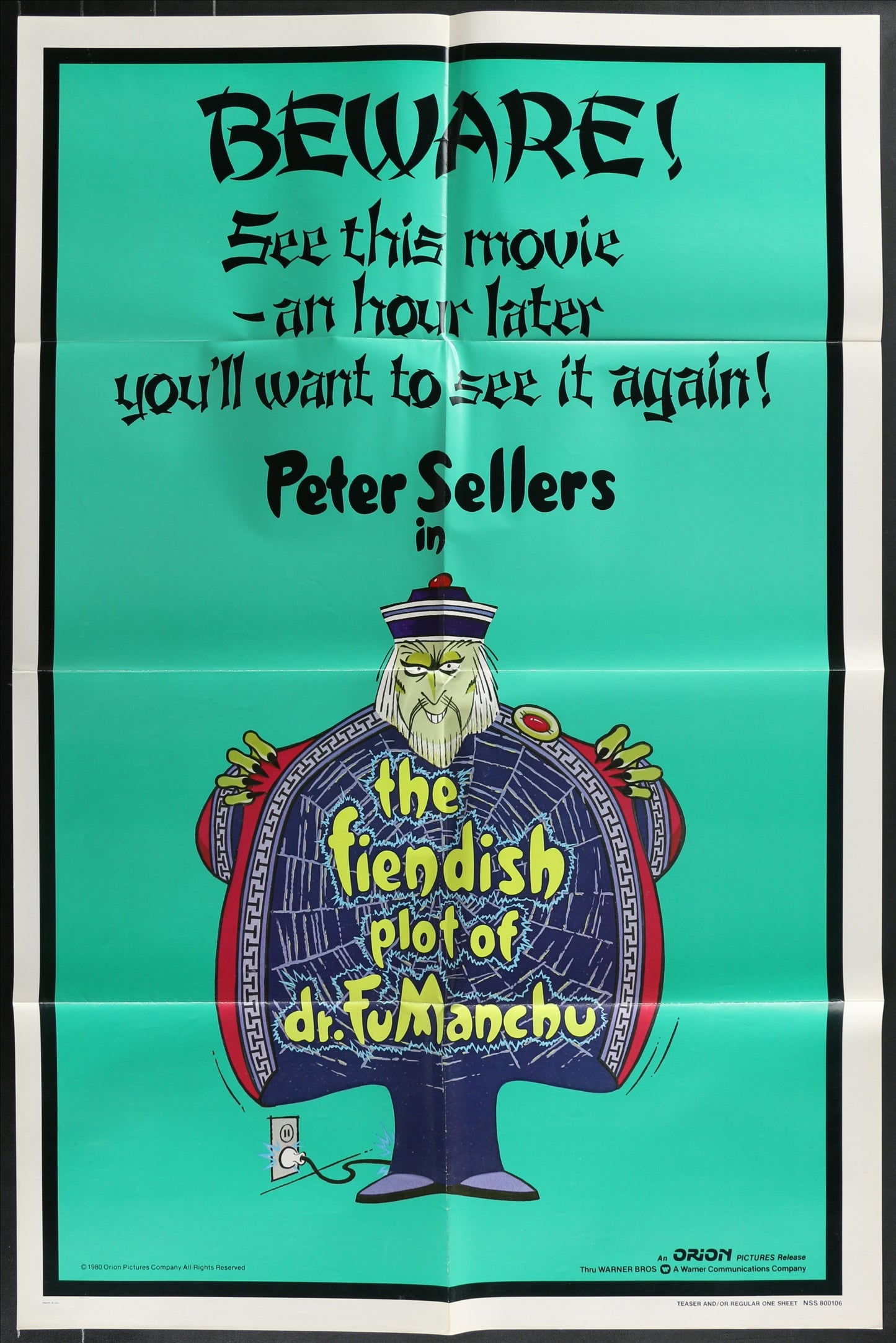 The Fiendish Plot Of Dr. FuManchu (1980) Original US One Sheet Movie Poster