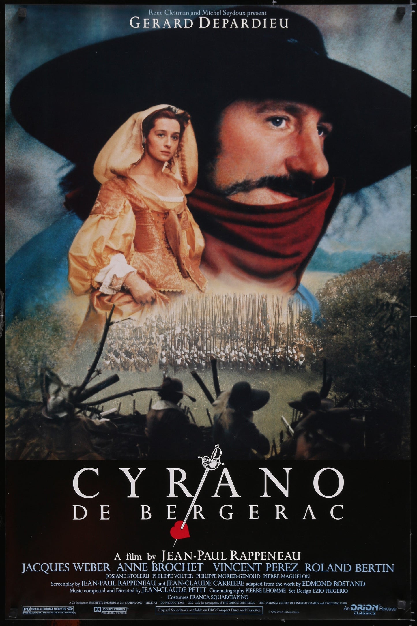 Cynaro De Bergerac (1990) Original US One Sheet Movie Poster