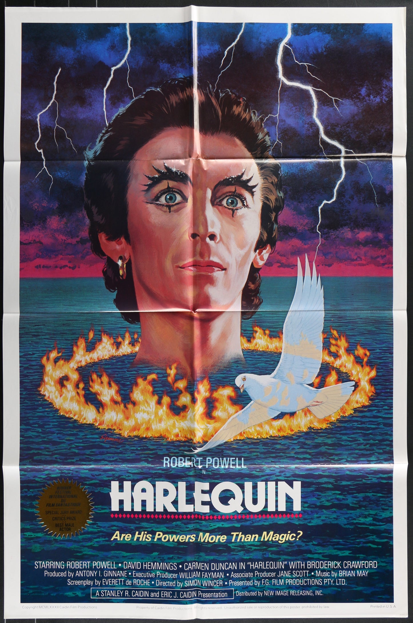 Harlequin (1982) Original US One Sheet Movie Poster
