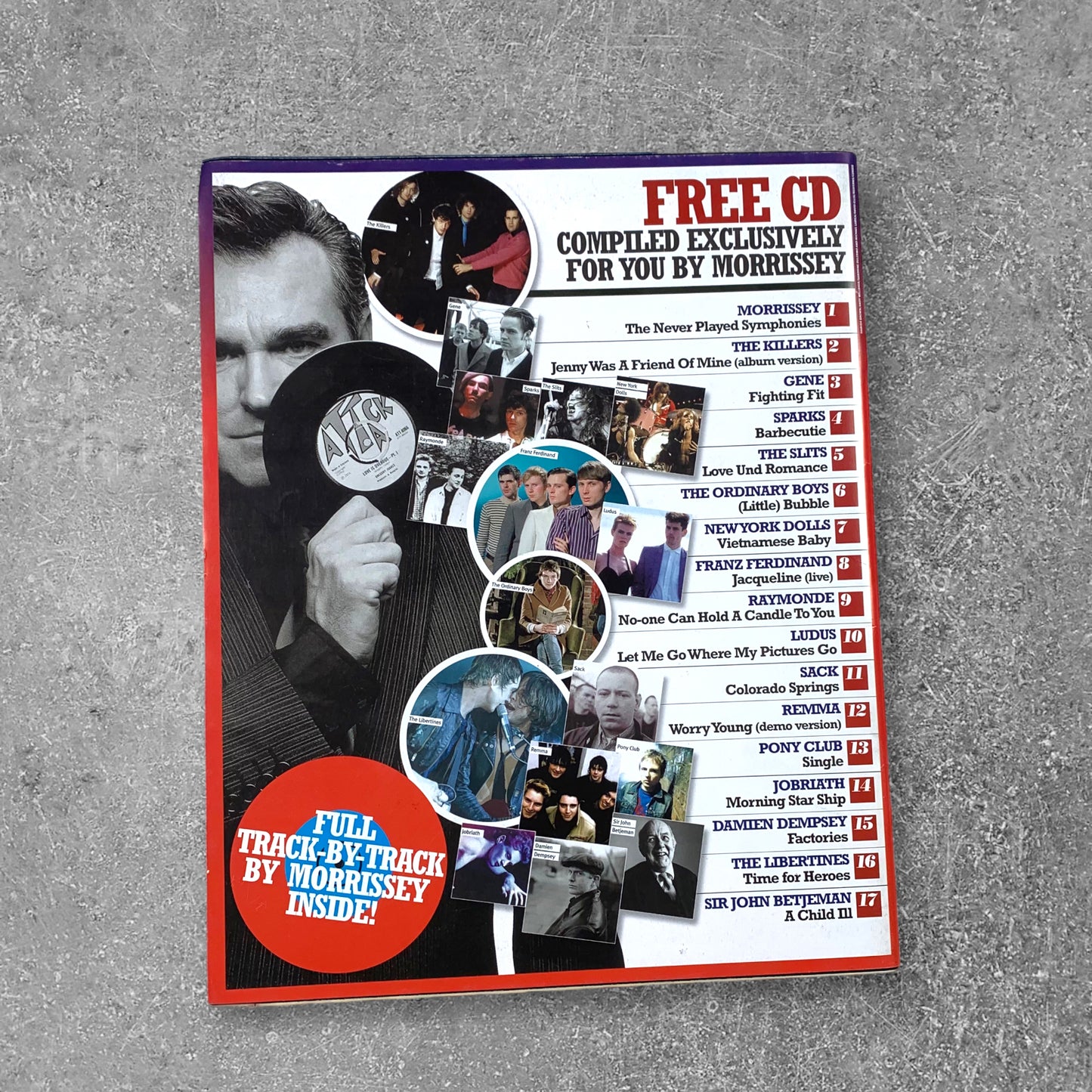 2004 Morrissey - Tracks Picked by the Mozfather - NME Magazine