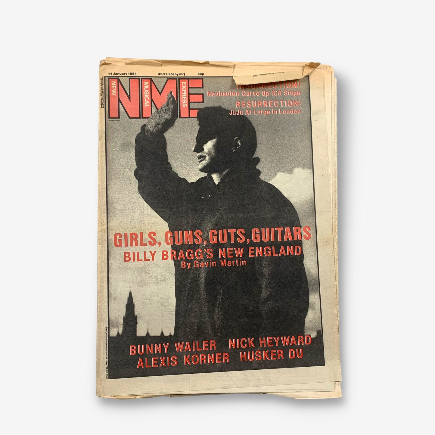 1984 Billy Bragg - Girls, Guns, Guts, Guitars - NME Magazine