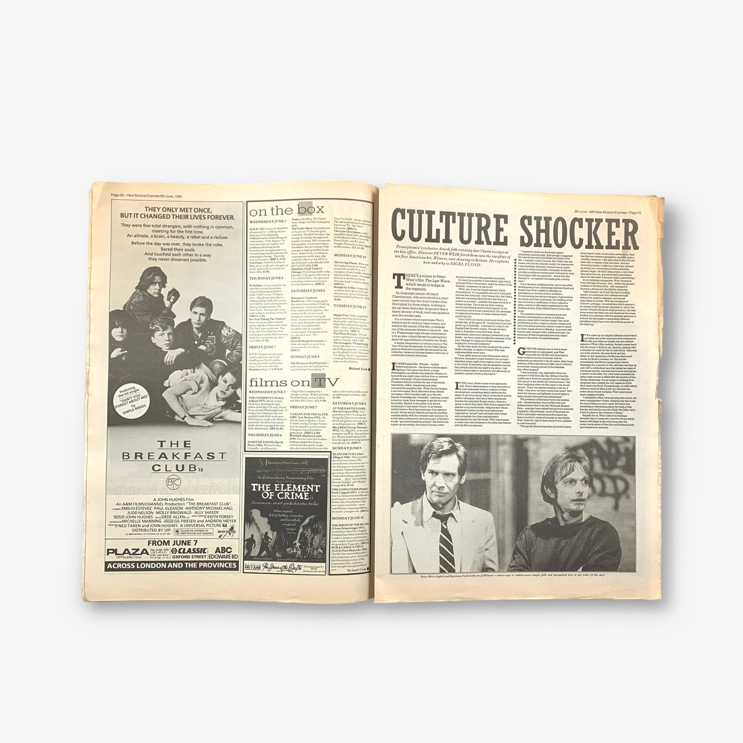 1985 Morrissey - Feast of Steven - NME Magazine