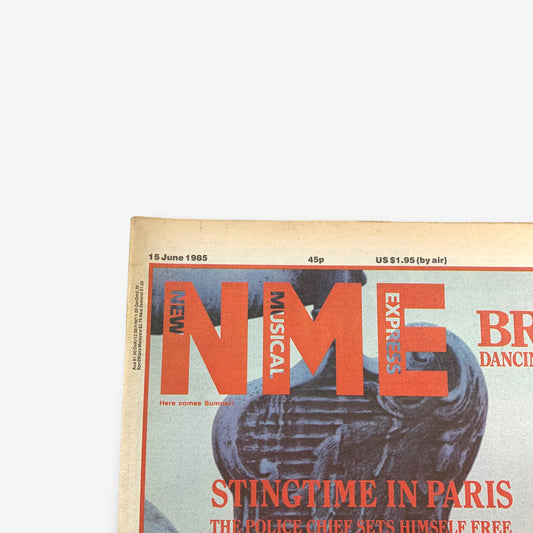 1985 Sting - Stingtime in Paris - NME Magazine