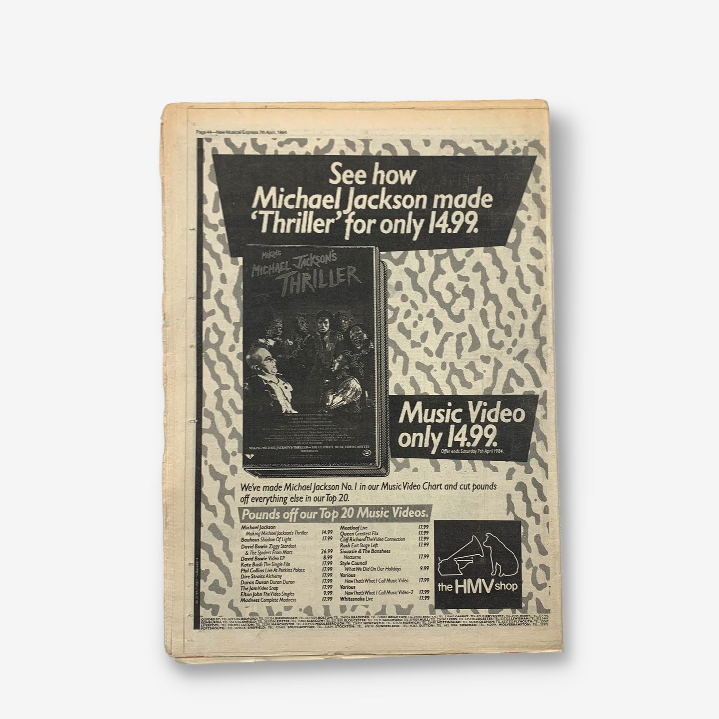 1984 Marvin Gaye Tribute - NME Magazine