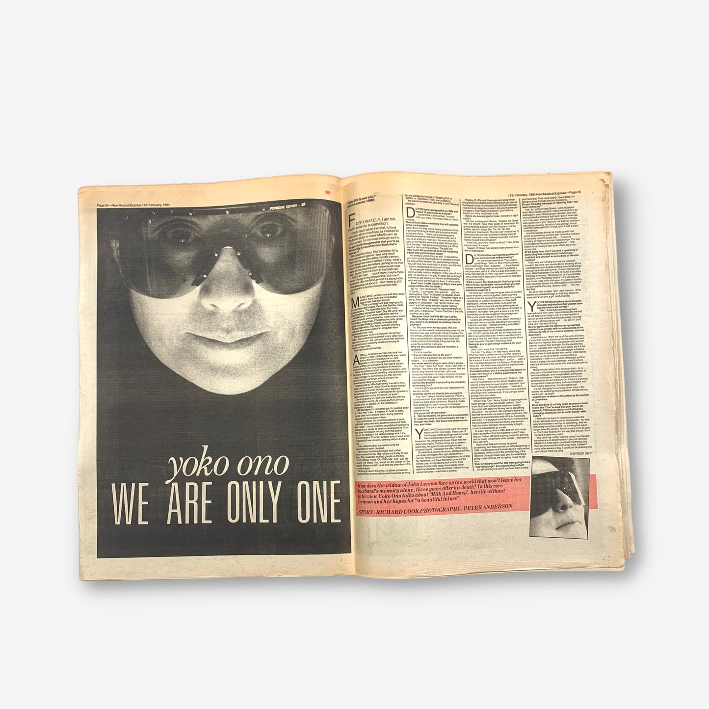 1984 Yoko Ono - Approximately Infinite Onoverse - NME Magazine