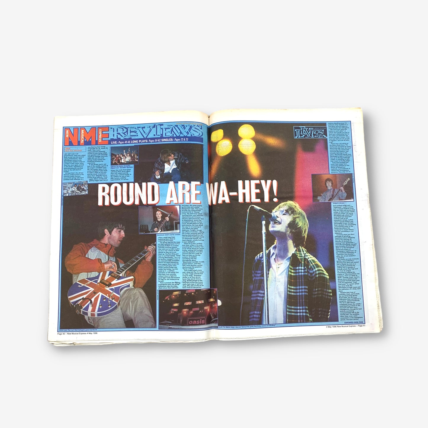 1996 Oasis - You Gotta Goal With It! - NME Magazine