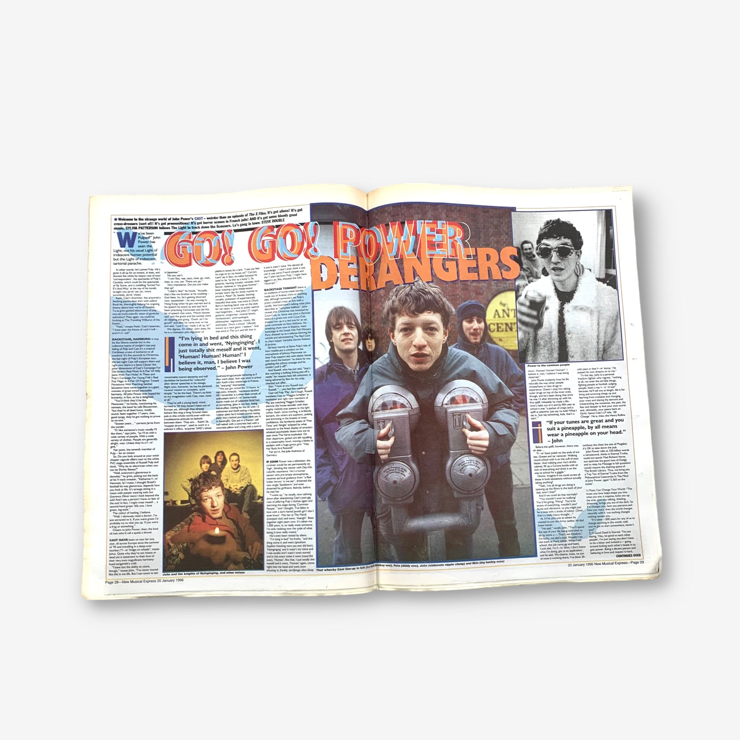 1996 Cast - The Powertroopers Storm Europe - NME Magazine