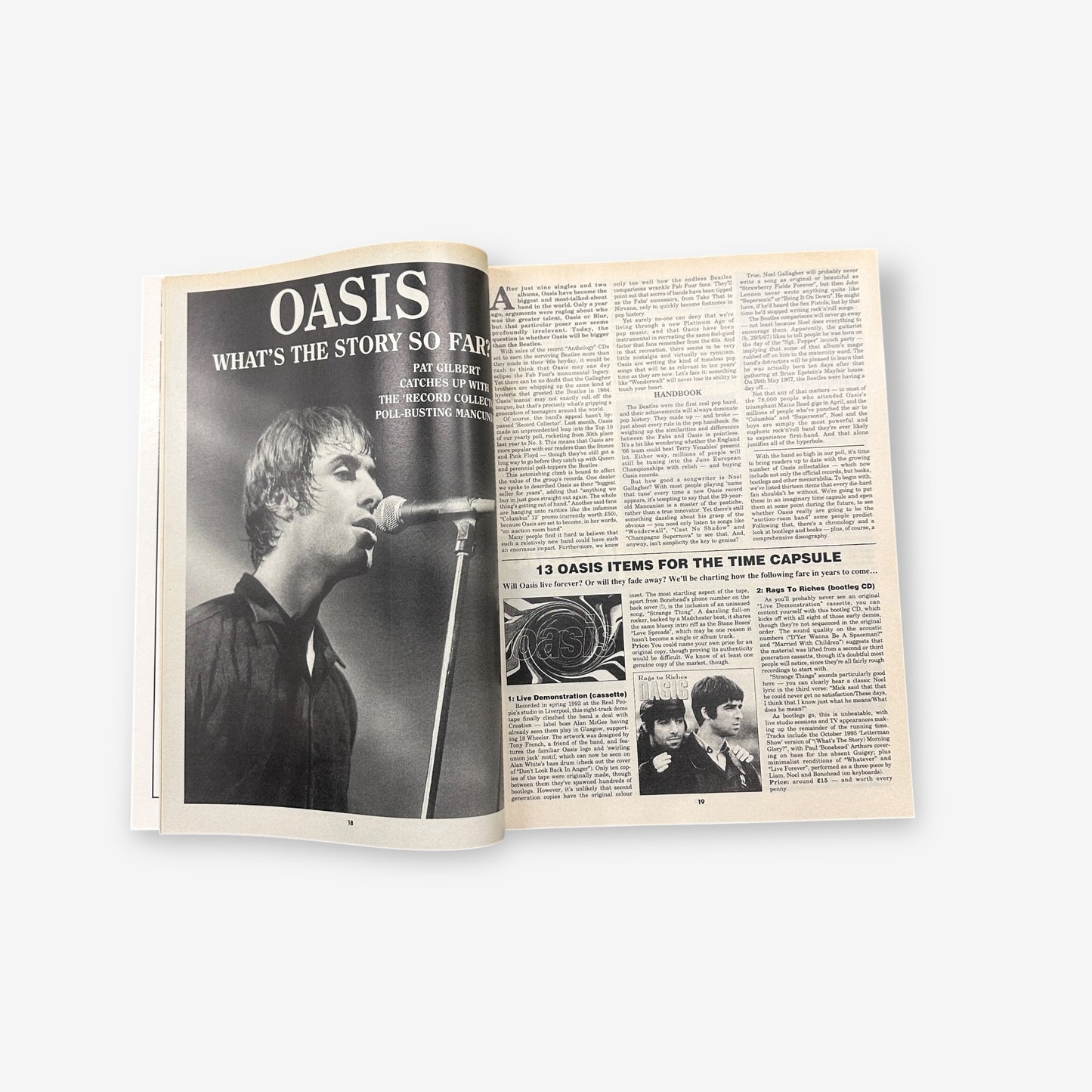 1996 Oasis - Football Crazy - Record Collector Magazine No.202