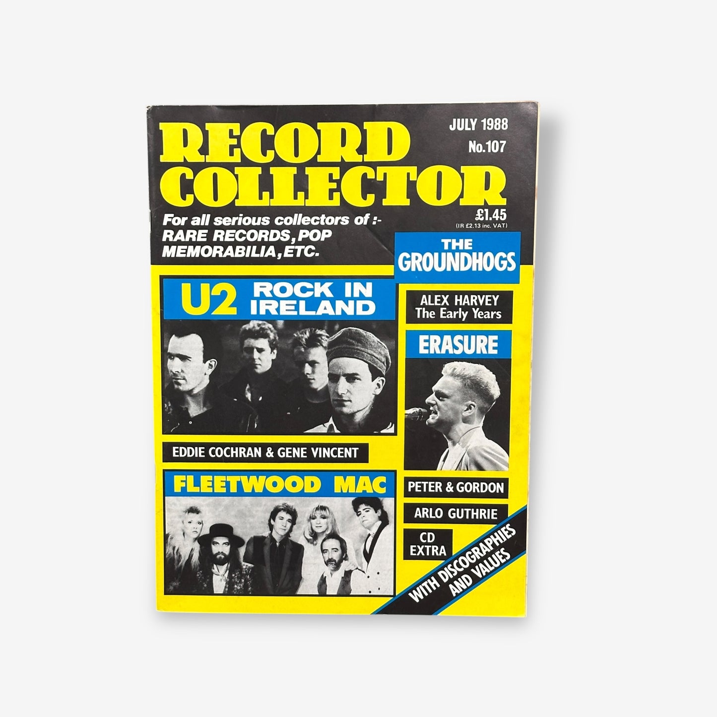 1988 U2 - Rock In Ireland - Record Collector Magazine No.107