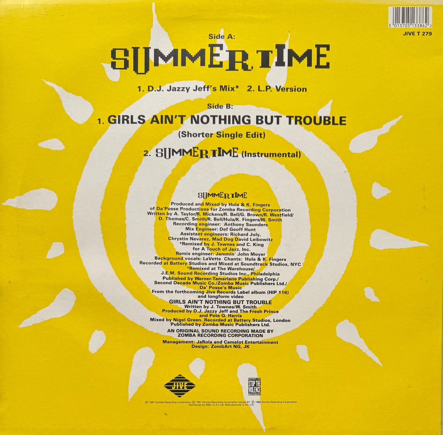 DJ Jazzy Jeff & The Fresh Prince – Summertime 1991 Jive