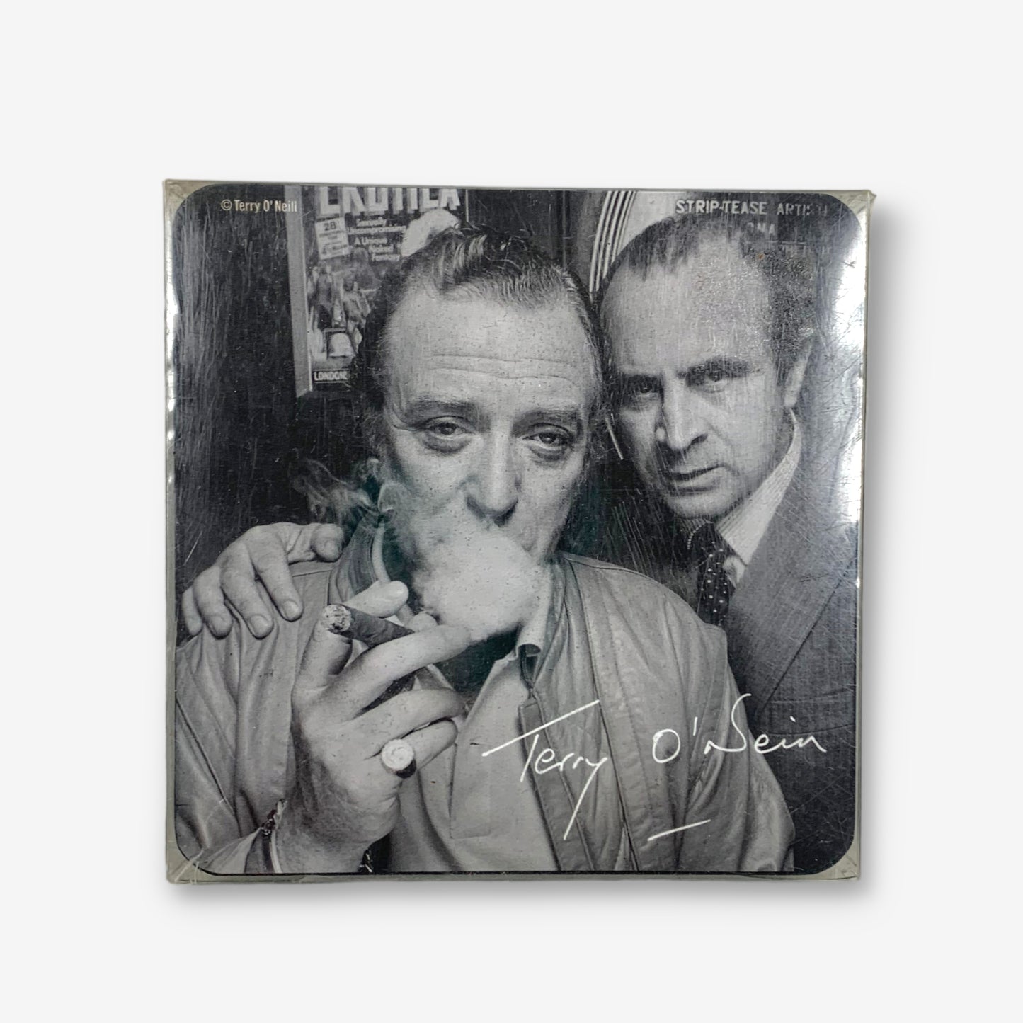 Terry O'Neill Sealed Coaster Pack (Michael Caine, Bob Hoskins, Elton John, etc)